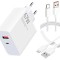 Incarcator Rapid Universal MDY-11-EZ cu 2 Porturi Usb 67W si Cablu
