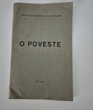 Carte veche Ion Naum Delavardar O poveste Carte cu autograf
