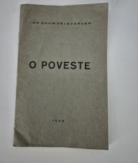 Carte veche Ion Naum Delavardar O poveste Carte cu autograf