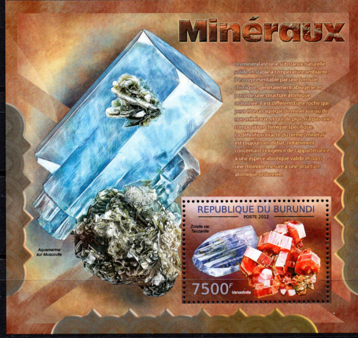 BURUNDI 2012, Minerale, MNH