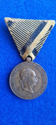 MEDALIA JUBILIARA 2 DECEMBER 1873 FRANZ JOSEPH foto