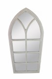 Oglinda perete lemn alb 60,5 x 135 cm