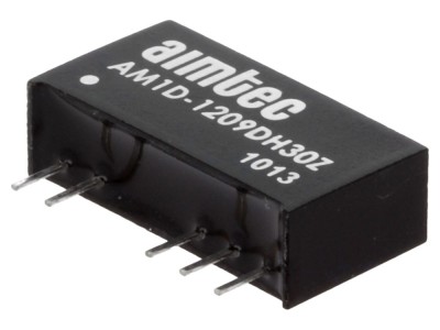 Convertor DC/DC 1W, 9V/-9V, THT foto
