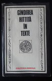 Gindirea hittita in texte, Bibliotheca Orientalis, impecabila