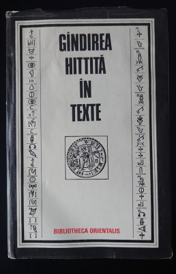 Gindirea hittita in texte, Bibliotheca Orientalis, impecabila foto