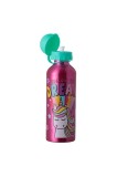 Sticlă de apă din aluminiu cu capac pentru copii, pentru exterior, școală, model unicorn, 500 ml