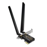 ADAPTOR RETEA TP-LINK, BE9300 Wi-Fi 7, PCIe Adapter, 9300 Mbps, WI-FI 7 si Bluetooth 5.4, antena externa x 2, &quot;Archer TBE552E&quot; (timbru verde 0.18 lei)