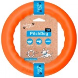 PitchDog, Jucarie Inel pentru caini, portocaliu, 20cm, Pitch Dog
