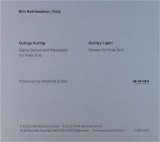 Kurtag / Ligeti: Music For Viola | Kim Kashkashian, Clasica, ECM Records