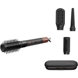 Perie multifunctionala cu aer cald ROWENTA Air Shape UB9820E0, motor digital, 150 km/h, 3 trepte temperatura, generator ioni, invelis ceramic, accesor