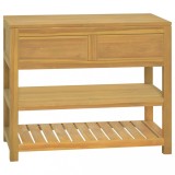 Cumpara ieftin Dulap de baie, 90x45x75 cm, lemn masiv de tec