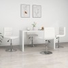 VidaXL Scaune de bucătărie, 4 buc., alb, piele ecologică