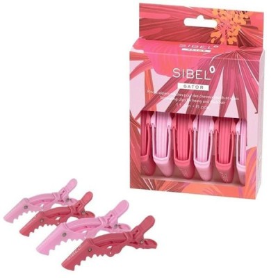 Clipsuri profesionale Gator 11 cm x 6 buc culoare Roz foto