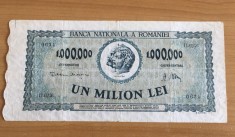 Bancnota 1000000 lei 1947 foto