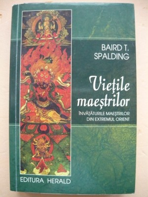 BAIRD T. SPALDING - VIETILE MAESTRILOR - 2020 foto