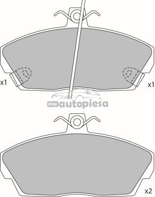 Set placute frana,frana disc LAND ROVER FREELANDER Soft Top (LN) (1998 - 2006) KRIEGER 0950006397 foto