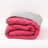 Pilota Matlasata Cu Doua Fete - Roz Gri 200x210 Cm