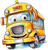 Cumpara ieftin Sticker decorativ Autobuz, Galben, 61 cm, 8013ST-2, Oem