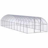 Cotet de gaini pentru exterior, 3x10x2 m, otel zincat GartenMobel Dekor, vidaXL