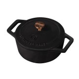 Cratita cu capac, 12 cm, din fonta emailata Black Rose Collection, Berlinger Haus, BH 6490