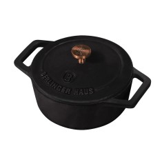 Cratita cu capac, 12 cm, din fonta emailata Black Rose Collection, Berlinger Haus, BH 6490