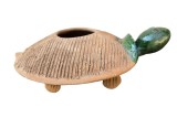 BROASCA ȚESTOASĂ DECORATIVA DIN CERAMICĂ, LUCRATA SI DECORATA MANUAL