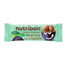 Baton vegan de prune cu migdale fara gluten "nutribon" 30gr transilvania nuts