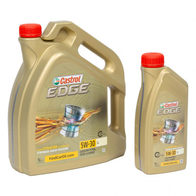 Set Ulei Motor Castrol Edge LL 5W-30 5L + Castrol Edge LL 5W-30 1L foto