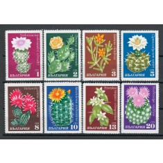 Bulgaria 1970 Mi 1991/1998 MNH, nestampilat - Cactusi, flori