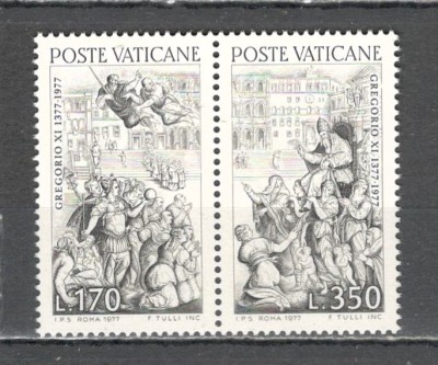 Vatican.1977 600 ani reintoarcerea Papei Gregor XI la Roma-Fresca SV.509 foto