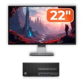 Pachet calculator second hand HP 280 G2 SFF cu monitor 22 inch