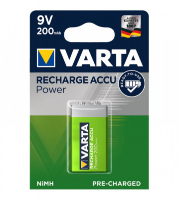 Varta 9V E-Block 200mAh Baterie reincarcabila-Conținutul pachetului 1x Blister foto