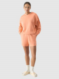 Șort de trening pentru femei - roz somon, 4F Sportswear