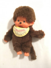 Monchhichi Sekiguchi, maimutica maimuta jucarie plus 18 cm, vintage, maro clasic foto