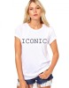 Tricou dama alb - ICONIC - S, THEICONIC