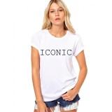 Tricou dama alb - ICONIC - XL