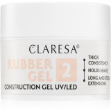 Claresa Rubber Gel Construction Gel UV/LED Gel pentru extensiile unghiilor culoare 02 45 g