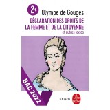 Declaration des droits de la femme et de la citoyenne et autres textes | Olympe de Gouges
