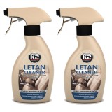 Cumpara ieftin Pachet 2 x solutie curatare piele auto K2 Letan 200 ML