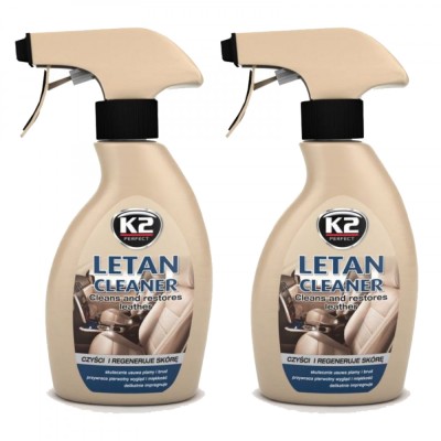 Pachet 2 x solutie curatare piele auto K2 Letan 200 ML foto
