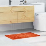 Covoraș baie dreptunghi oranj 50x80 cm poliester antiderapant