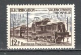 Franta.1955 Electrificarea liniei ferate Valenciennes-Thionville SF.238, Nestampilat