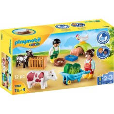 Set Figurine Playmobil 1.2.3 Distractie La Ferma foto