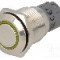 Intrerupator anti-vandalism, ON-(ON), &Oslash;16mm, ONPOW - LAS2-GQF-11E/Y24V/S-P