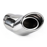 Ornament toba esapament universal cromat din otel inoxidabil MT 005 AMiO, montaj cu suruburi sau prin sudare, diametru montaj 35 - 46 mm, pentru
