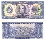 Uruguay 50 Pesos 1967, Bancnota aUNC, P-46