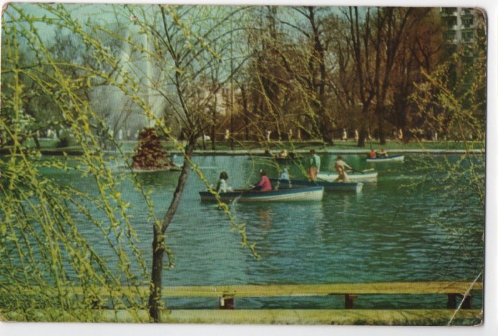 CPI B 11470 CARTE POSTALA - BUCURESTI. VEDERE DIN GRADINA CISMIGIU, RPR, BARCA