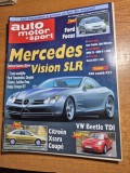 revista auto motor si sport februarie 1999 - mercedes ,test ford focus , vw beetle , detroit motor show , vw passat,formula 1