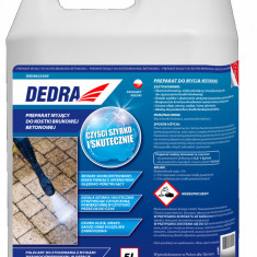 Solutie curatat pavele si beton, 5L, pentru aparat spalat cu presiune, Dedra