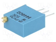 Poten&Aring;&pound;iometru vertical 50k&Icirc;&copy; 500mW BOURNS THT &Acirc;&plusmn;10% 3296